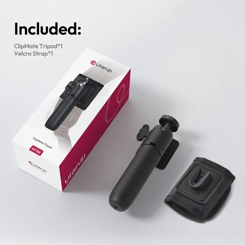 Ulanzi MT88 ClipMate Stativ mit mitgeliefertem Klettband