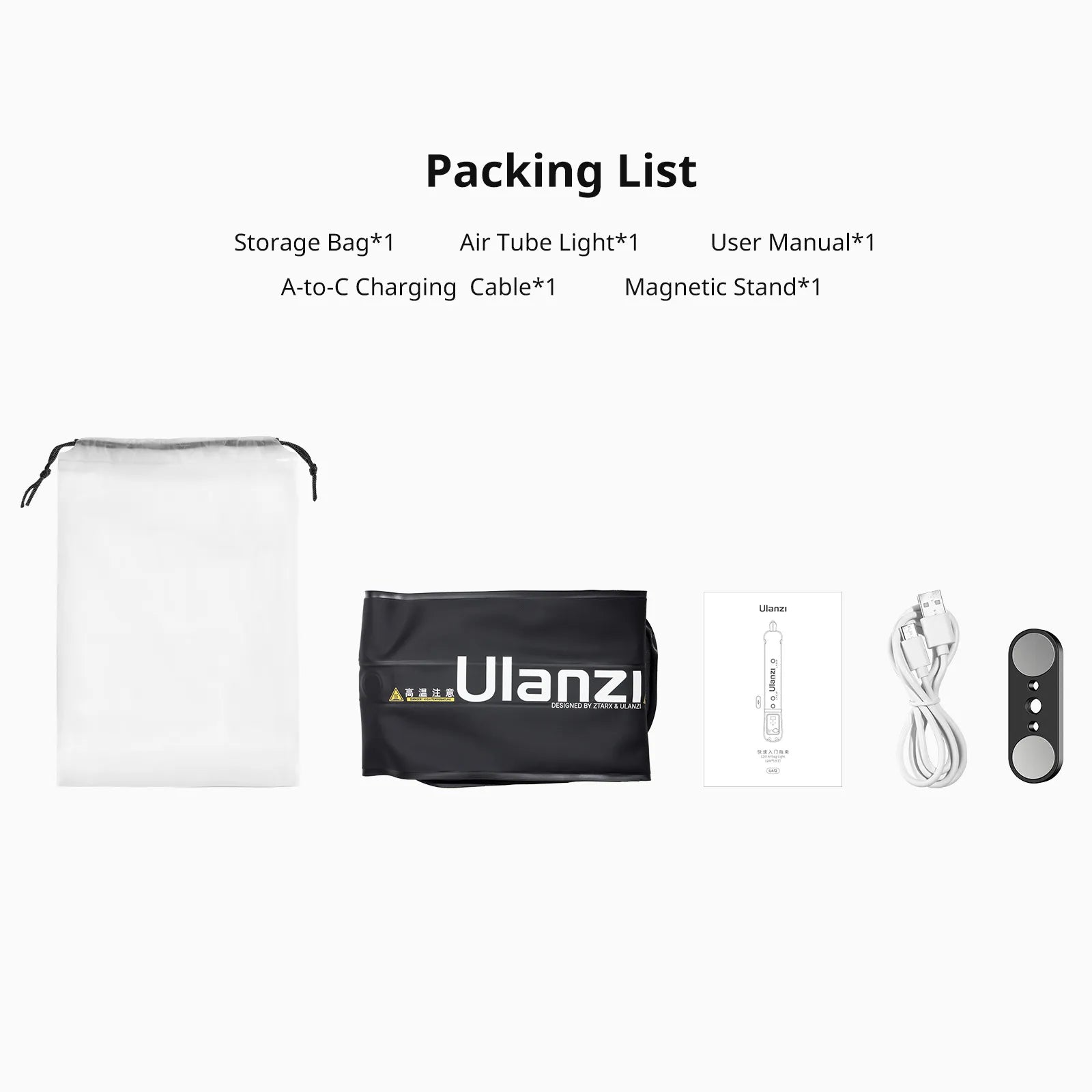 Ulanzi UA12/UA20 Tragbare Luftschlauchleuchte