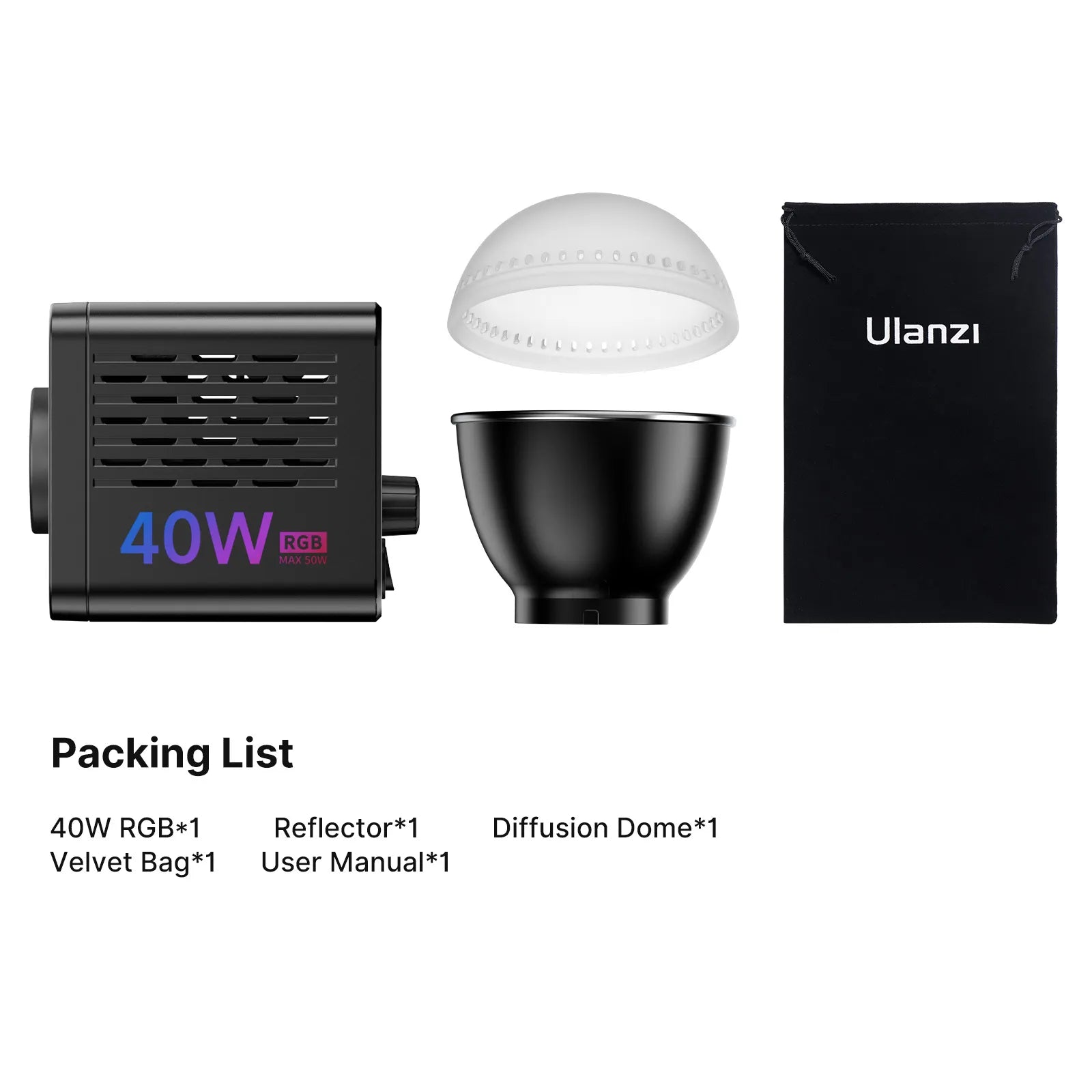 Ulanzi L024 40W RGB-Videoleuchte