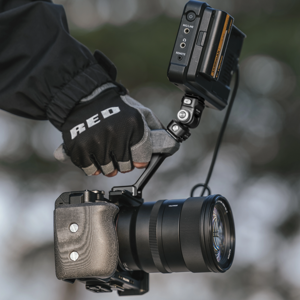 Falcam F22 & F38 Cage Lieferumfang mit Cage, Handgriff und Schrauben