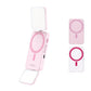 Ulanzi GL01 GlowUp Licht in Rosa und Weiß: Doppelseitige LED-Paneele, magnetische Befestigung und intuitive Bedientasten für Selfies, Vlogs und Live-Streaming.