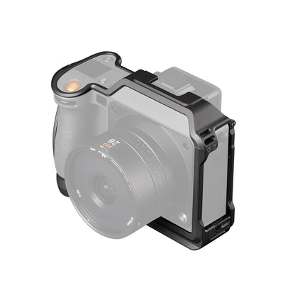 Falcam Native Guardian Kamera-Cage für Hasselblad X2D Schrägansicht mit ergonomischem Handgriff und 1/4-Zoll-Gewinden