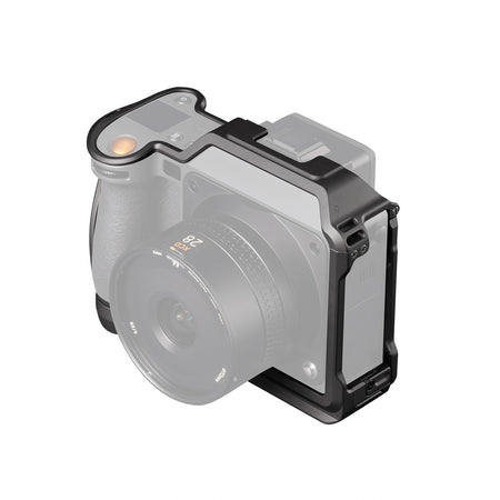Falcam Native Guardian Kamera-Cage für Hasselblad X2D Schrägansicht mit ergonomischem Handgriff und 1/4-Zoll-Gewinden