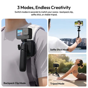 Versatile Ulanzi MT88 ClipMate Tripod with 3 modes for any shooting scenario.