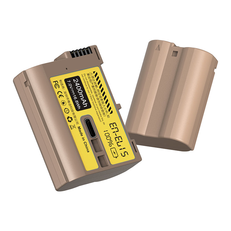 Ulanzi Nikon EN-EL15 Typ Lithium-Ionen-Akku mit USB-C-Ladeanschluss (2400mAh) 3288