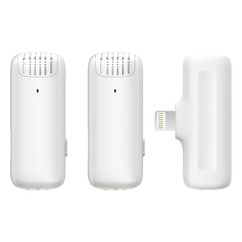 Ulanzi J12 Wireless Lavalier-Mikrofon-System (Weiß）