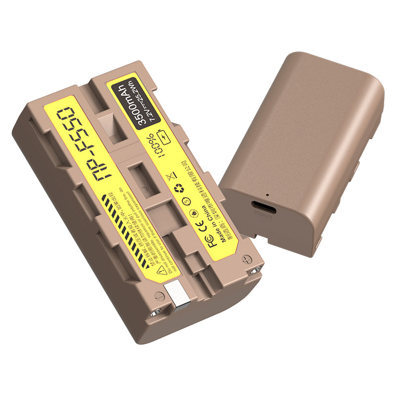 Ulanzi Sony NP-F550 Typ Lithium-Ionen-Akku mit USB-C-Ladeanschluss (3500mAh) 3283